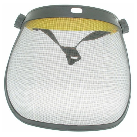 Visiere protection grillagée avec sangle