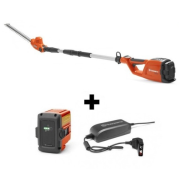 Pack taille-haie sur perche à batterie Husqvarna 120iTK4-H manche télescopique