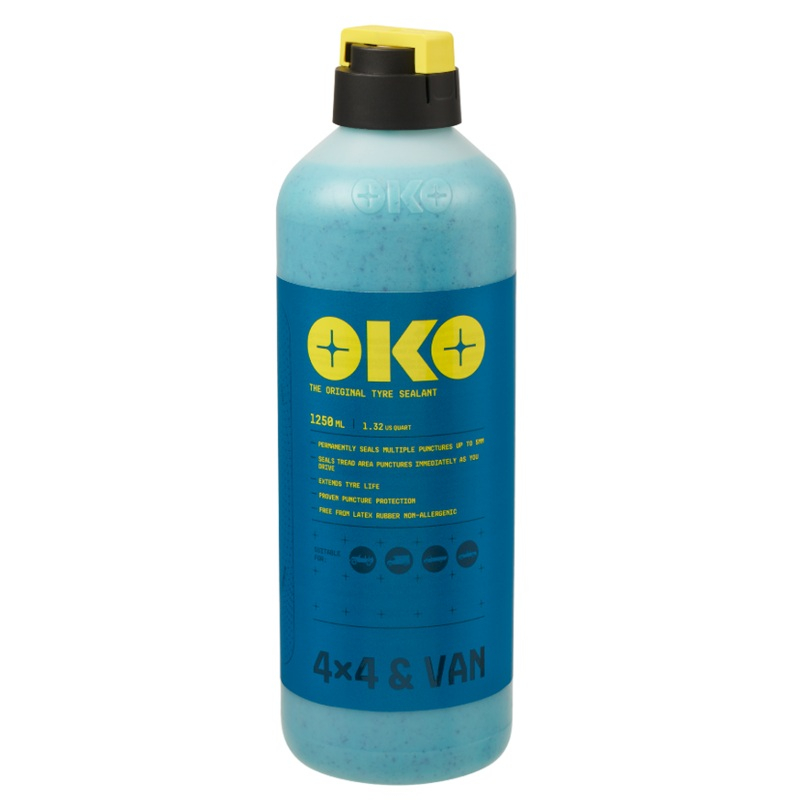 Flacon anti crevaison Oko bleu véhicules sur route 1.25 litre