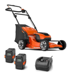 Tondeuse à batterie Husqvarna LC142iS - Pack 2 batteries - autotractée coupe 42cm