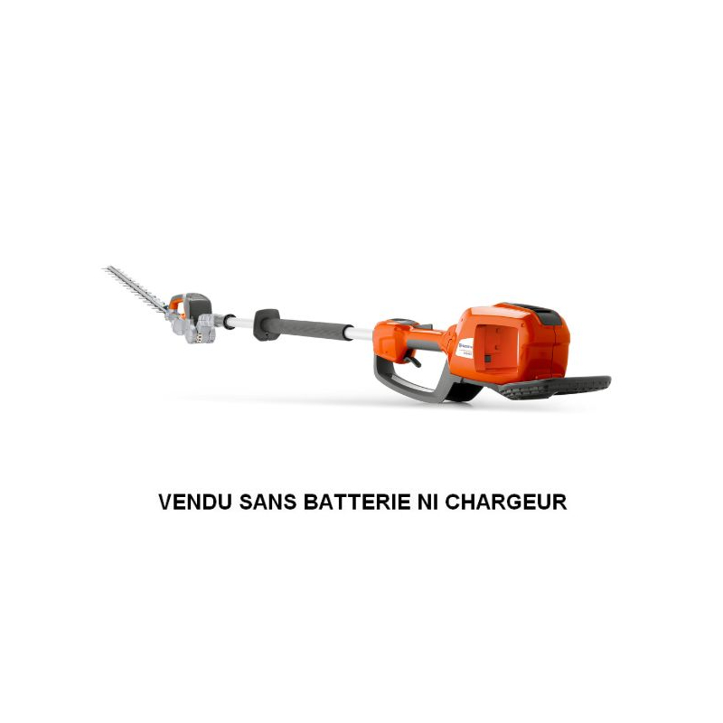 Taille-haie sur perche à batterie Husqvarna 520iHE3 nu, jusqu'à 3.5m, Tête orientable