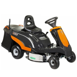 Autoportée Oleo Mac éjection arrière RIDER Mistral 13H 4 en 1 - coupe 72 cm