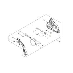 Carter de chaine tronconneuse Echo CS4510ES, CS4920