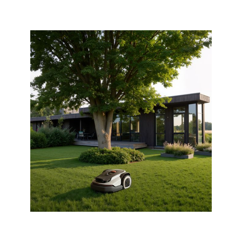 Robot tondeuse sans fil Roborock RockNeo Q105 cartographie IA surface 500 m²