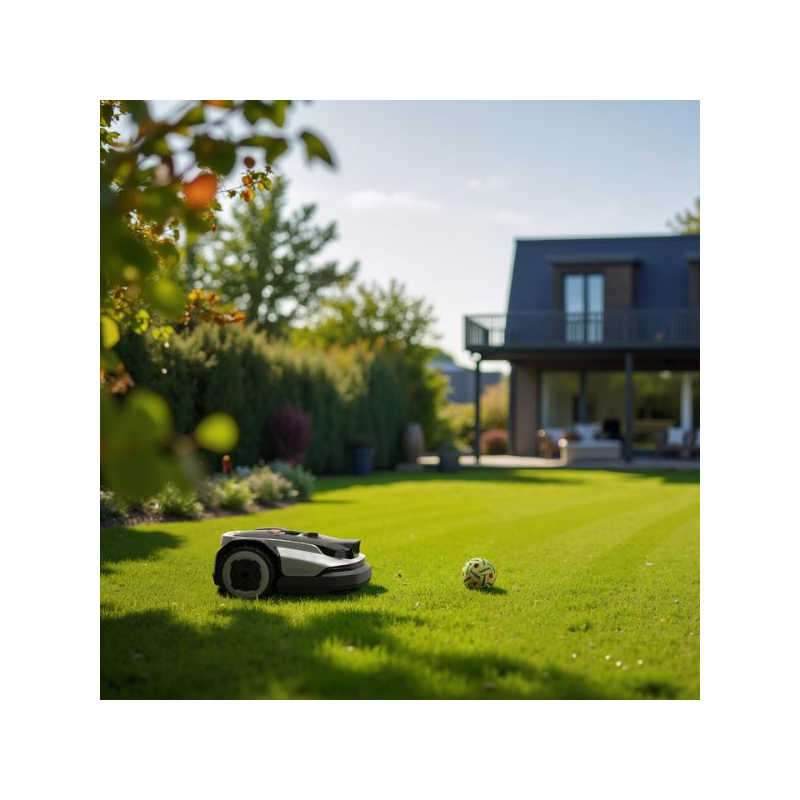 Robot tondeuse sans fil Roborock RockNeo Q105 cartographie IA surface 500 m²