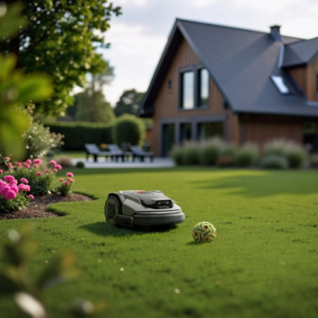 Tondeuse robot sans fil Roborock RockMow S115 - coupe bordure - terrain 1 500 m²
