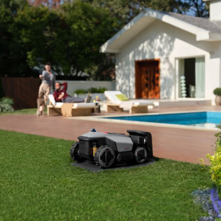 Tondeuse robot Roborock RockMow Z120 sans fil – navigation LiDAR vision 360° – 2 000 m²