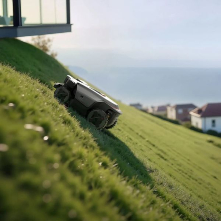 Robot tondeuse sans fil Roborock RockMow Z130 – terrain complexe 3 000 m²