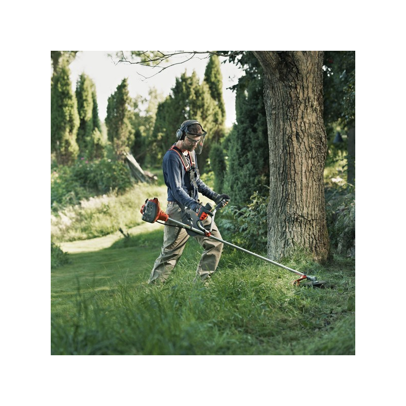 Débroussailleuse thermique Husqvarna 129R - (tête nylon + lame) moteur 27.6cm³