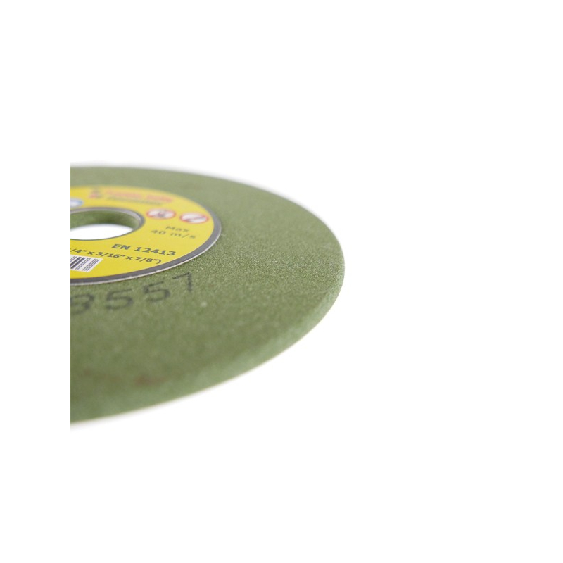 Meule d'affutage verte chaine tronçonneuse en carbure Tecomec 145x22.2x3.2mm
