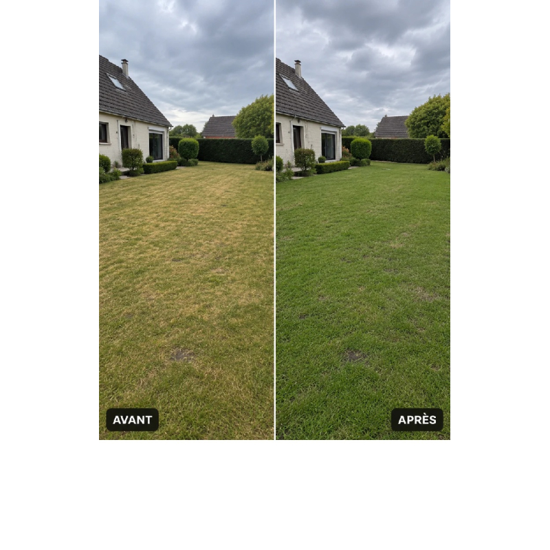 Colorant naturel vert prairie pour pelouse jaunie couvre 200m2 - 500ml