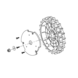 Roue arrière robot tondeuse Oleo-Mac  R500i, R1000i - YT000403R