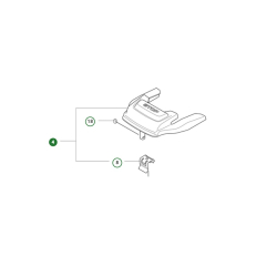 Bouton stop robot tondeuse Husqvarna 405X, 415X - 599991101