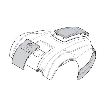 Capot robot tondeuse Stiga Autoclip M5 - 112600374/0
