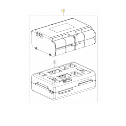 Kit batterie robot tondeuse XR5 3000 Cub Cadet - 753-11260
