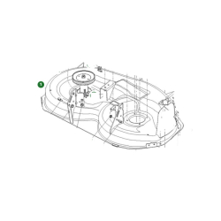 Carter de coupe nu tracteur tondeuse Husqvarna TS142 / TS142 L