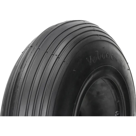 Pneu brouette 400x6, 400-6 4 plis  livré avec chambre à air T-510