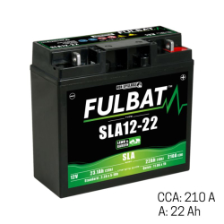 Batterie tracteur tondeuse autoportée Fulbat 12V 22Ah SLA12-22 - NH1222