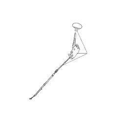 Cable accélérateur complet tondeuse Oleo-Mac LUX55TBD