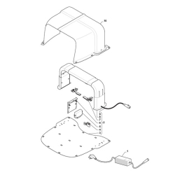 Base recharge tondeuse robot Stiga Autoclip 528S, 530SG, 550SG