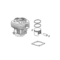 Cylindre piston tronçonneuse Oleo-Mac 970, 971, GS720