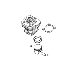 Cylindre piston complet tronçonneuse Oleo-Mac GS650, GS651