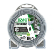 Fil nylon débroussailleuse / coupe bordure Ozaki Energy Line 1,60mm x15m