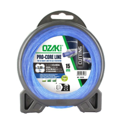 Fil nylon bi-matière débroussailleuse Pro-Core Line Ozaki 3 mm