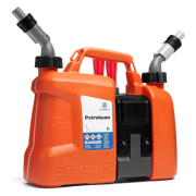 Bidon double Husqvarna essence huile 5l+2.5l avec porte-outils