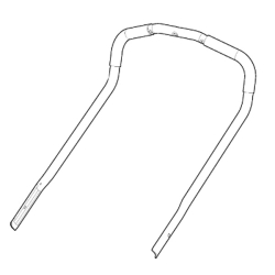 Guidon jaune partie supérieure tondeuse à batterie Stiga COMBI 743 / 748 / 753 / 950 / 955