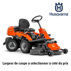 Autoportée Rider Husqvarna R214T coupe frontale - coupe 94 ou 103 cm