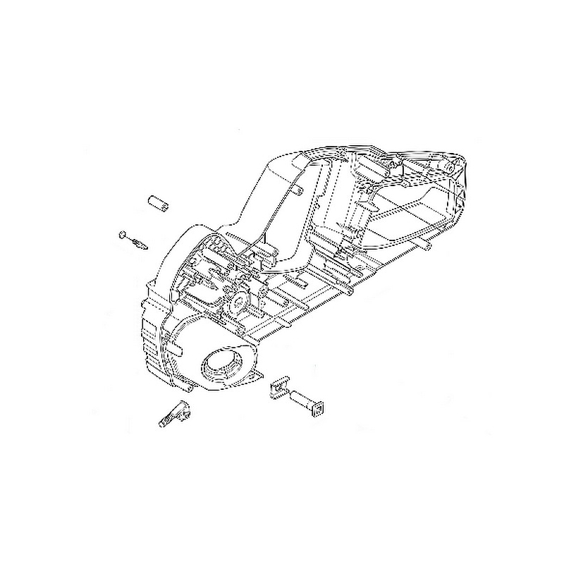Carter moteur / réservoir d'huile tronçonneuse Husqvarna 436Li, 535i XP, 536LiXP