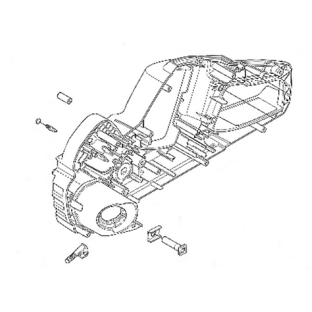 Carter moteur / réservoir d'huile tronçonneuse Husqvarna 436Li, 535i XP, 536LiXP
