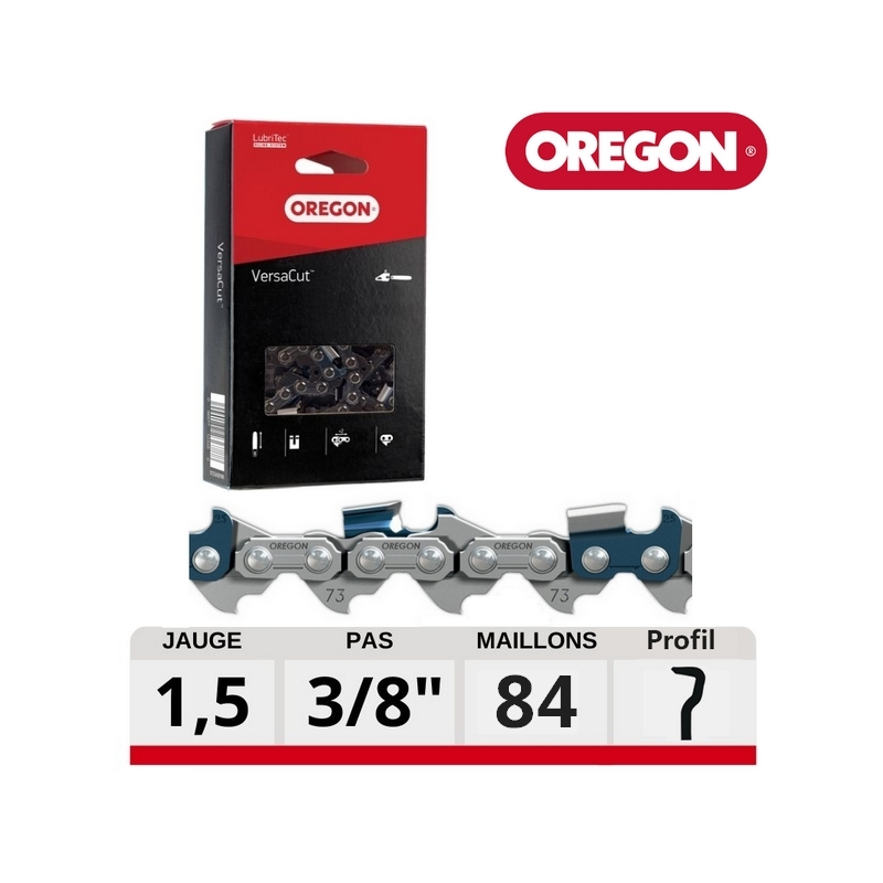Chaine tronçonneuse Oregon VersaCut 84 dents 73DPX084E