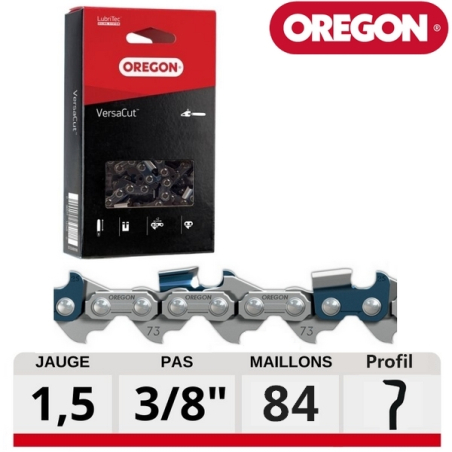 Chaine tronçonneuse Oregon VersaCut 84 dents 73DPX084E
