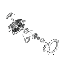 Lanceur tronçonneuse Oleo-Mac GS37, GS41, GS45, GS371, GS411, GS451