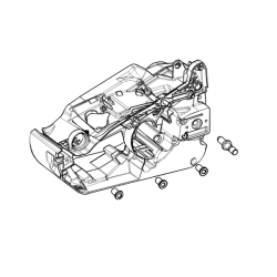 Réservoir d'huile et essence tronçonneuse Oleo-Mac GST250