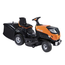 Tracteur tondeuse bac de ramassage Oleo-Mac OM102R/16K, coupe 102cm