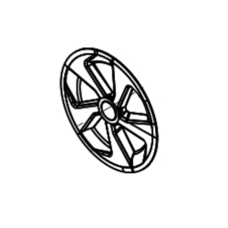 Couvre moyeu roue tondeuse à batterie Oleo Mac - 66070884R