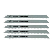 5 lames de scie-sabre pour bois 240mm Silverline