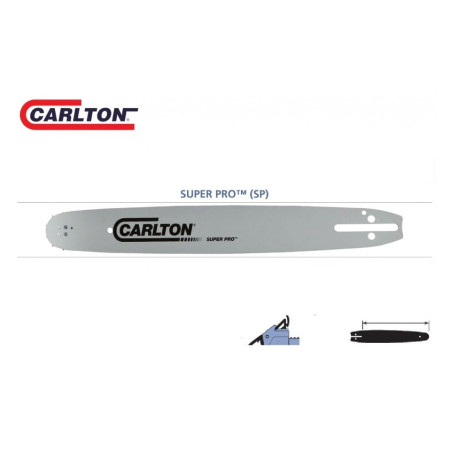 Guide chaine tronçonneuse 38 cm 3/8 058 56 dents