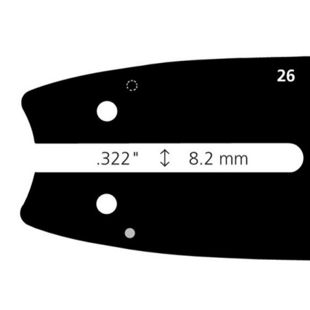 Guide tronçonneuse Stihl 45 cm 325 063 68 dents