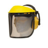 Visiere protection grillagée + oreillettes anti-bruit Visiere protection grillagée + oreillettes anti-bruit