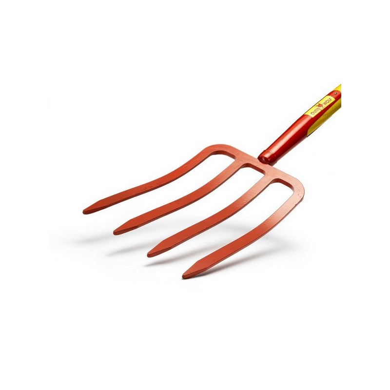 Fourche à bêcher 4 dents avec manche pommeau Wolf AZO