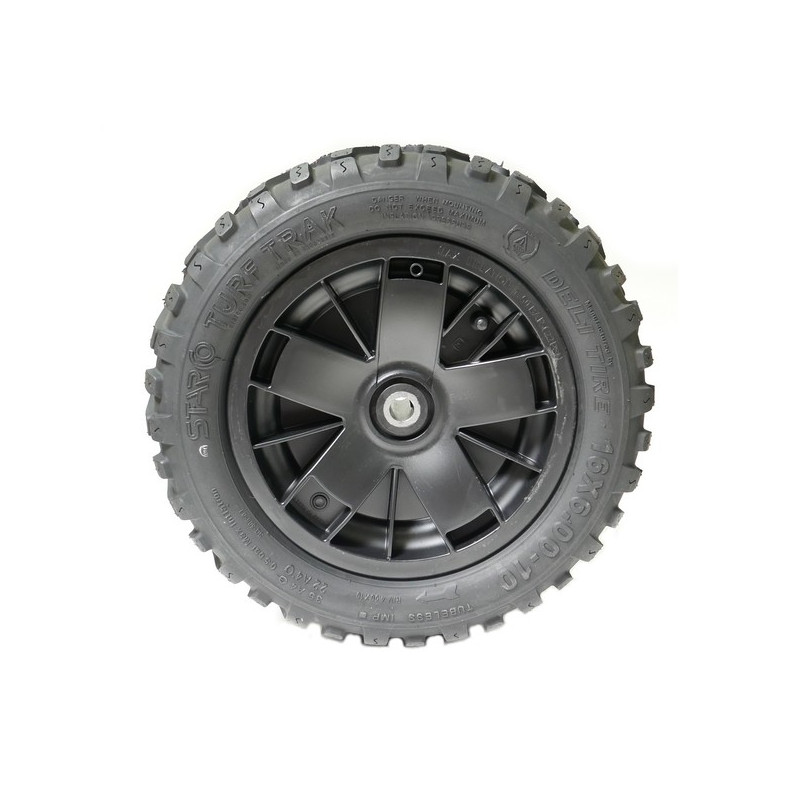 Roue avant droite autoportée Mc Culloch coupe frontale