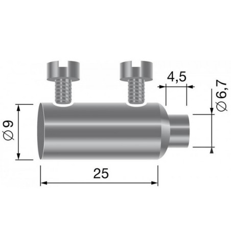 Serre cable double