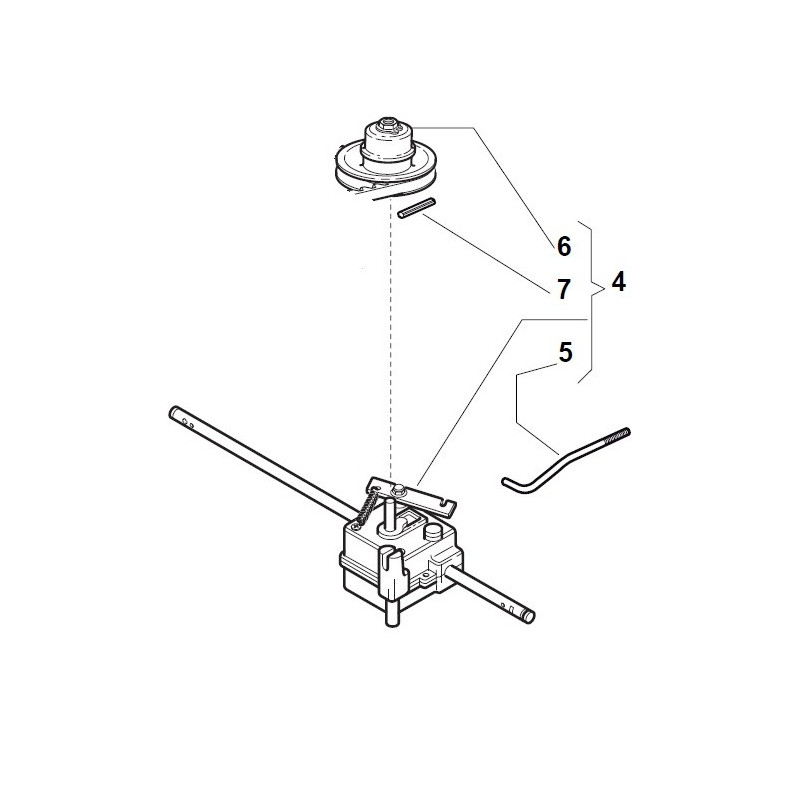 Boitier traction tondeuse GGP