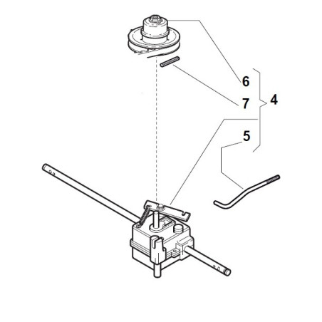 Boitier traction tondeuse GGP