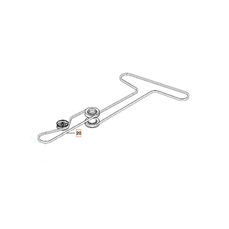 Courroie transmission autoportée Husqvarna / Jonsered / Zenoah