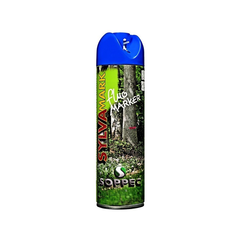 Bombe peinture forestiere bleu Soppec